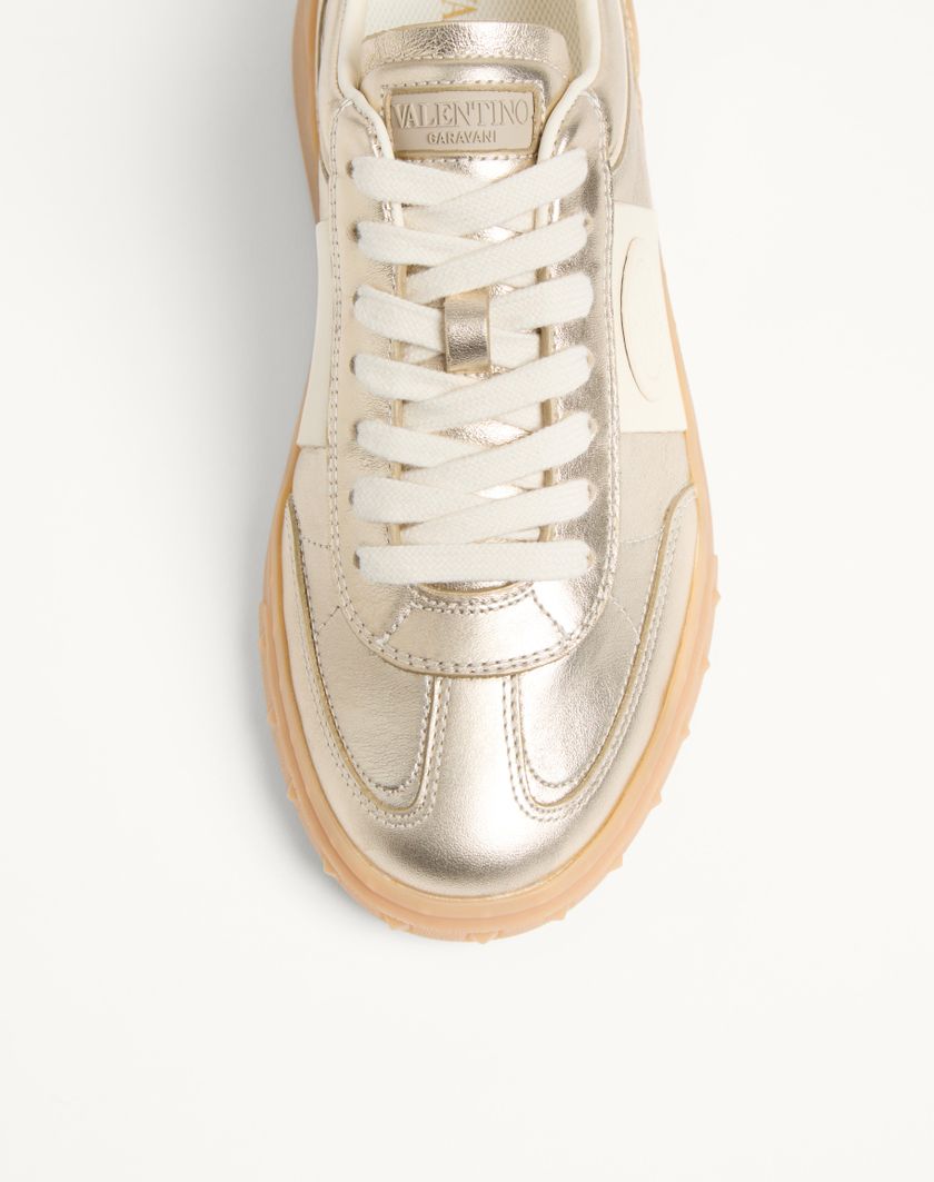 UPVILLAGE TRAINER IN LAMINATED CALFSKIN WITH NAPPA CALFSKIN LEATHER BAND - Image 2